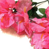 Artificial Iris Plant with Pink Flowers - 34cm