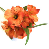 Artificial Alstroemeria Flower Spray Orange 47cm