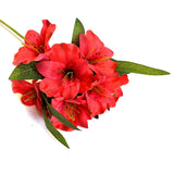 Artificial Alstroemeria Flower Spray Red 47cm