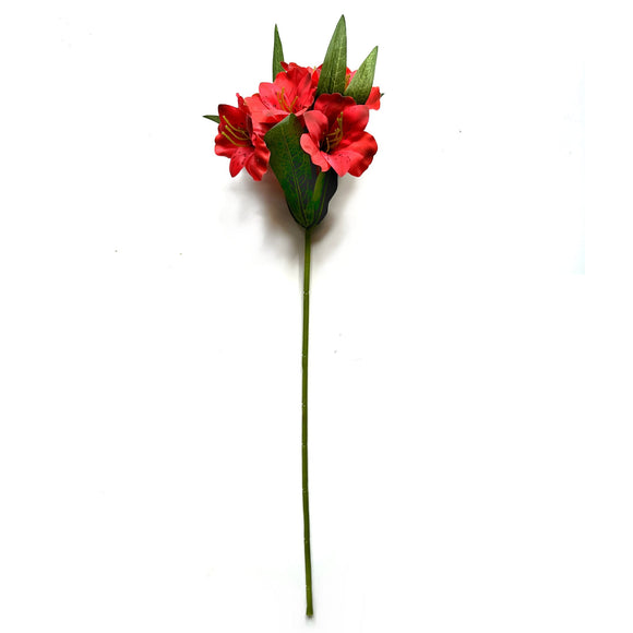 Artificial Alstroemeria Spray with red Flowers
