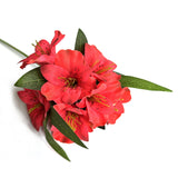 Artificial Alstroemeria Flower Spray Red 47cm