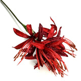 Artificial Nerine Flower Stem 70cm - Red