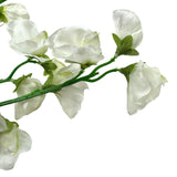 Artificial Sweet Pea Flower Spray 48cm - Cream