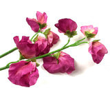 Artificial Sweet Pea Flower Spray 48cm - Dark Pink