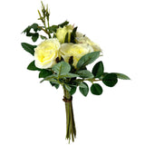 Artificial Cream Rose Bundle Bouquet