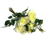 Artificial Cream Rose Bundle Bouquet side right
