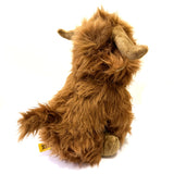 Large Highland Cow Soft Toy With 3 Baby Cows