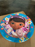 100 Packs of Disney Doc McStuffins Paper Party Plates - Clearance Bulk Wholesale