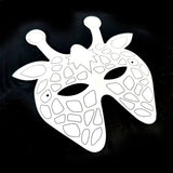 5 Plain Card Jungle Animal Face Masks
