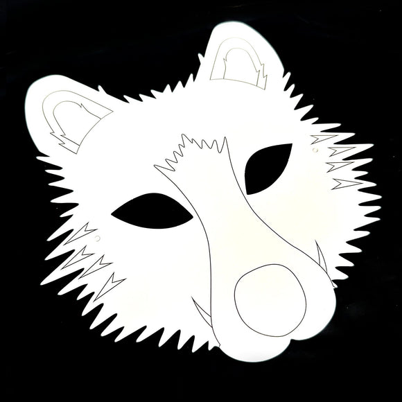 Wolf Plain Card Face Mask