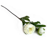 Artificial Large Peony Ivory Flower Stem 77cm