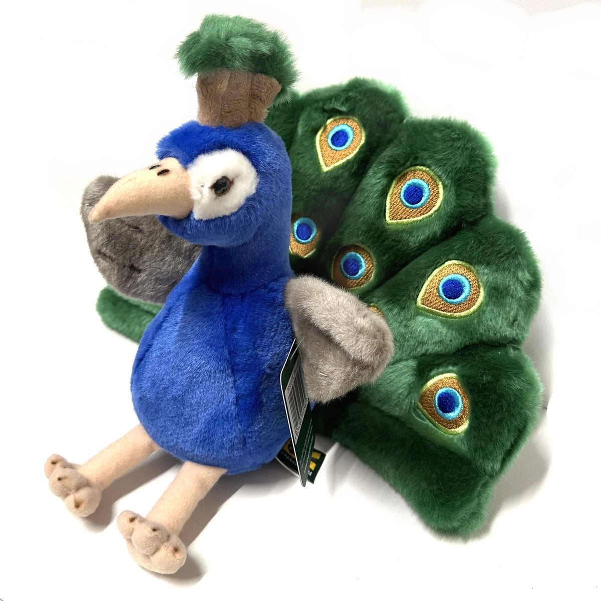28cm Peacock Soft Toy Cuddly Plush Toys Blue Frog Toys