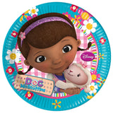 100 Packs of Disney Doc McStuffins Paper Party Plates - Clearance Bulk Wholesale