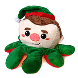 30cm Christmas Reversible Octopus Soft Toy