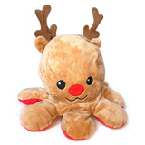 30cm Christmas Reversible Octopus Soft Toy