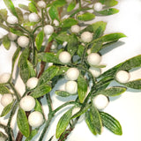 Artificial Faux Glittered Mistletoe Plant 72cm