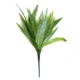 Artificial Light Green Fern Bush with Faux Leaves