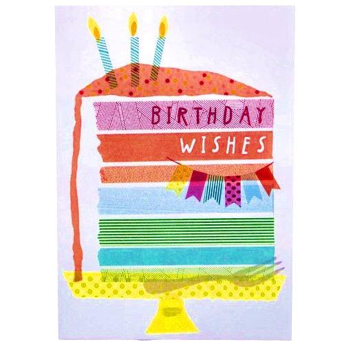 Birthday Wishes Cake design Hallmark Greetings card