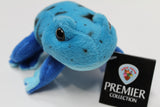 13cm Blue frog Soft Toy