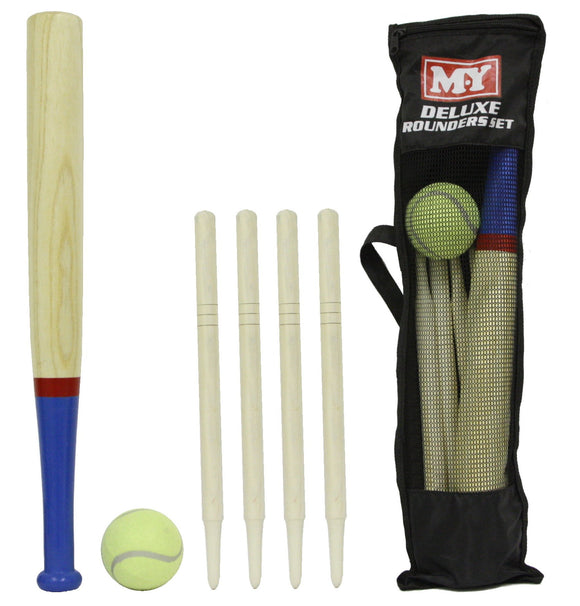 Wooden Rounders Set with Carry Bag
