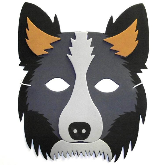 Sheepdog collie foam children's masks perfect for schools and groups
