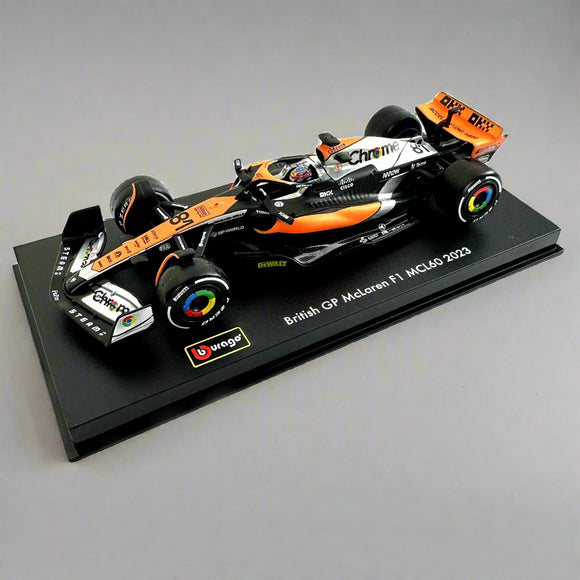 1:43 Diecast F1 Mclaren Mcl60 2023 With Helmet Piastri Scale Model