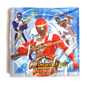 Pack of 20 Power Rangers Party Napkins