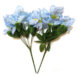 Artificial Iris Plant with Pale Blue Flowers - 34cm