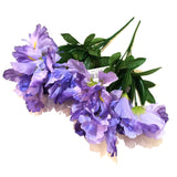 Artificial Iris Plant with Light Purple Flowers - 34cm