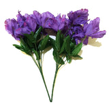 Artificial Iris Plant with Dark Purple Flowers - 34cm