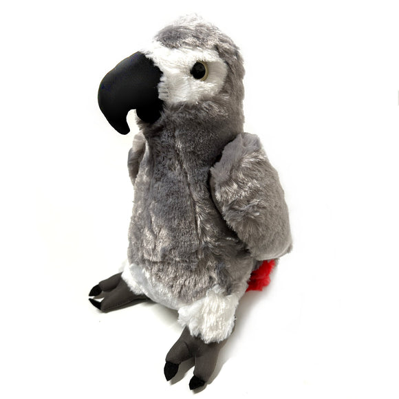 Large Grey Parrot Plush Soft Toy Stuffed Animal