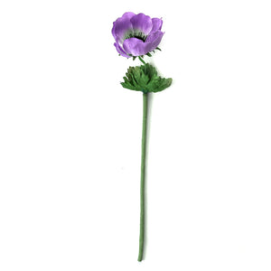 Artificial Anemone Flower Stems 33cm - Lilac