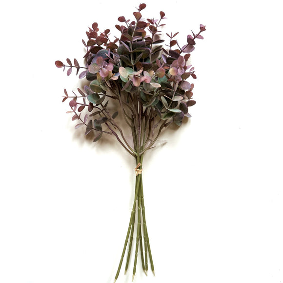 Artificial Purple Eucalyptus Faux Foliage Bundle