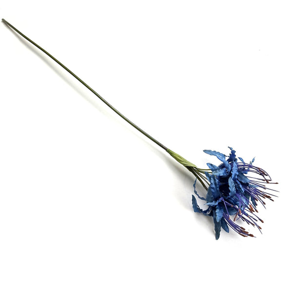 Artificial Nerine Flower Stem 70cm - Blue