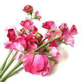 Artificial Sweet Pea Flower Bundle 43cm - Pink