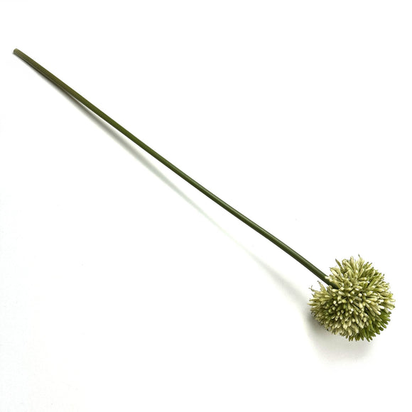 Artificial Allium Stem With Green Faux Flowers