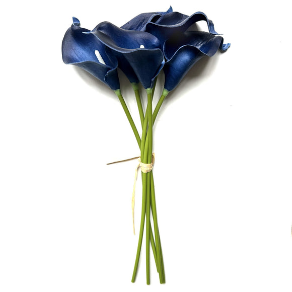 Artificial Call Lily Blue Flowers