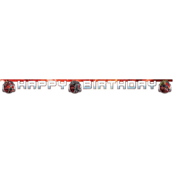 Avengers Age of Ultron Birthday Letter Banner