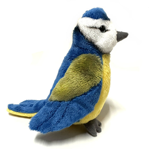 Blue Tit Bird Cuddly Toy Stuffed Animal with Eco Friendly Stuffing