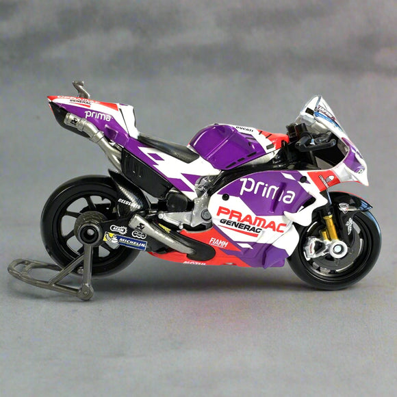 Diecast 1:18 Scale 2022 DUCATI PRAMAC #5 ZARCO Motorcycle