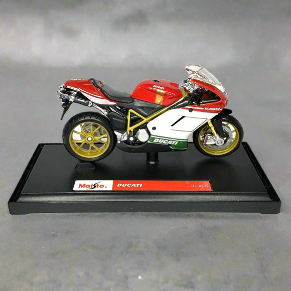 Diecast Ducati 1098S Motorcycle Scale Model