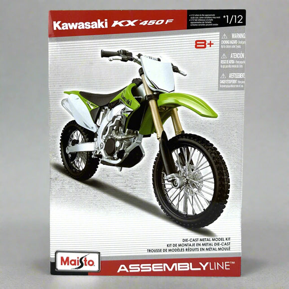 Diecast Kawasaki KX 450F Motorcycle Self Assembly Kit