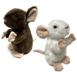 Eco Friendly Brown and White Mouse Soft Toy Stuffed Animal