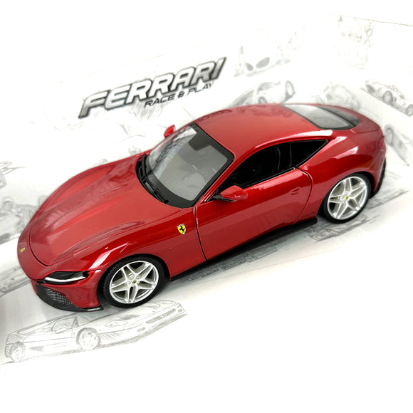 1:24 Diecast Ferrari Race And Play Roma Scale Model Car