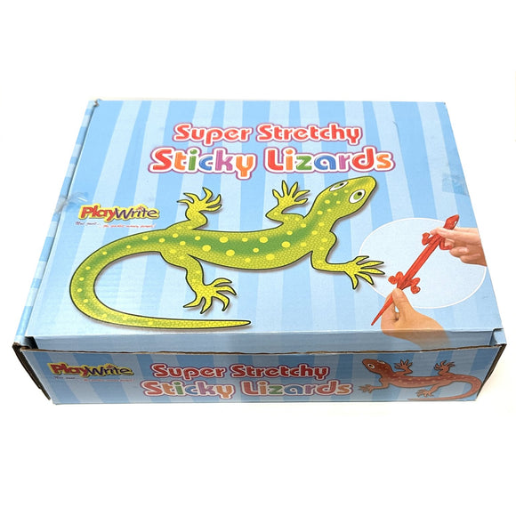 Box of 24 Sticky Stretchy Lizard Toys