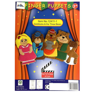 Goldilocks and The Three Bears Finger Puppet Set