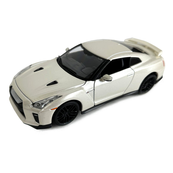 1:24 Diecast 2017 Nissan GT-R White Scale Model Toy Car