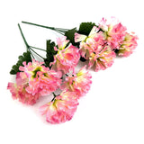 Artificial Carnation Flower Bush 33cm - Pink