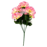 Artificial Carnation Flower Bush 33cm - Pink