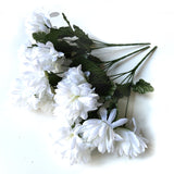 Artificial Chrysanthemum Bush - White Flowers